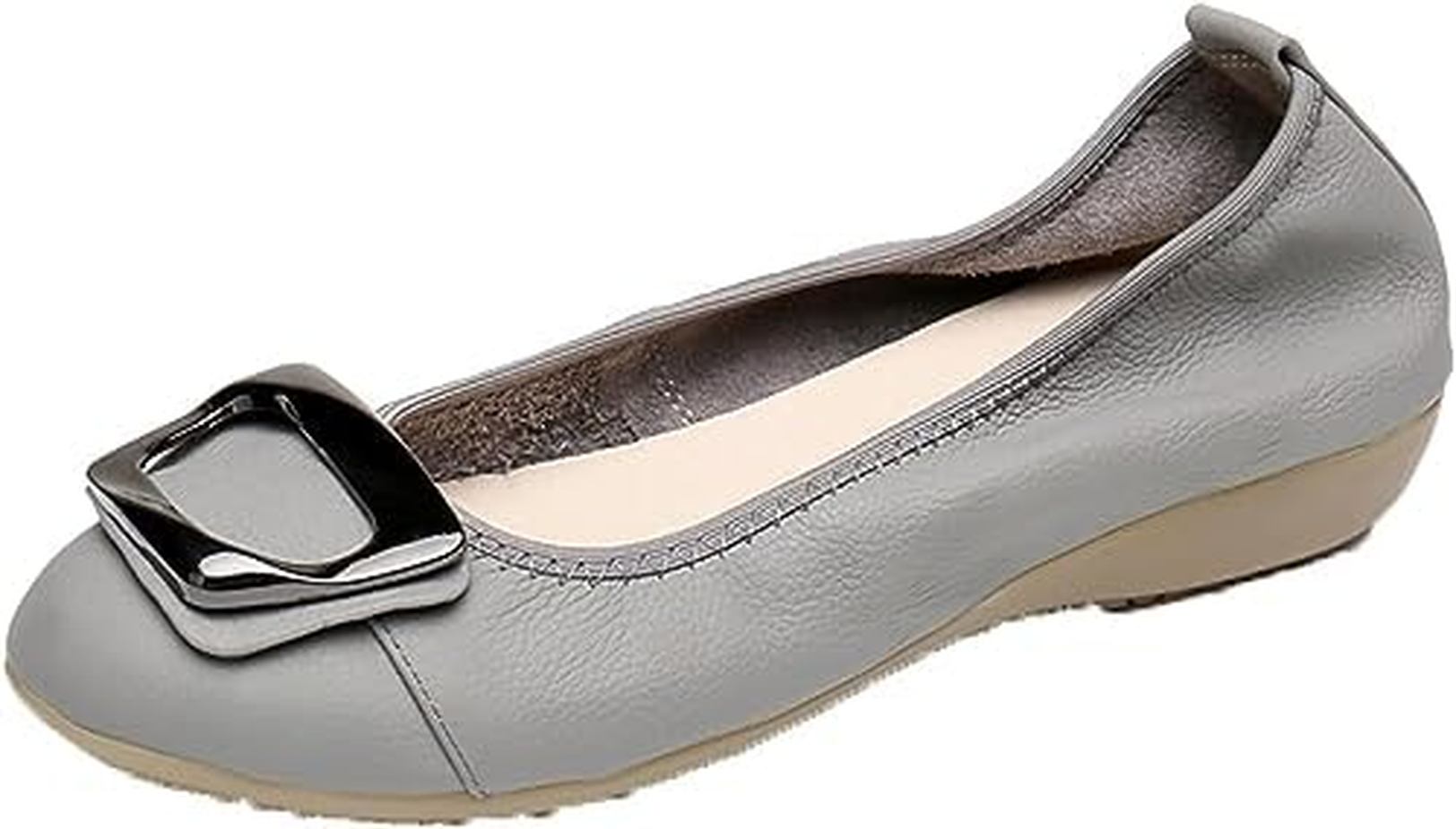 パンプス フラットシューズ モカシン レディース フラットシューズ ドライビングシューズ ローヒール レディース レディース ペタンコ 金属 レザー 本革 革靴 ローヒール 春夏秋 ママシューズ ラウ