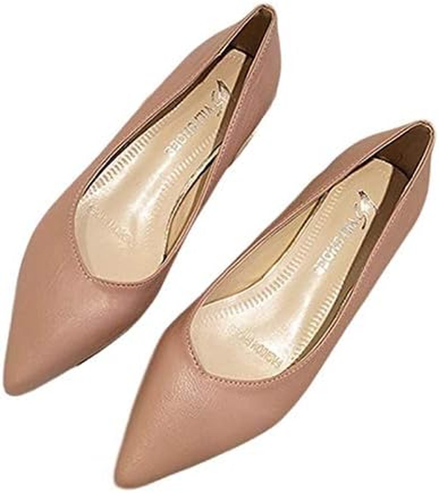 【今日このごろ押さえる、超買得30％OFFクーポン券、2度汐合い絶無】レディース ポインテッドトゥ 平ったい踵 平べったい パンプス 一方ならずない 歩き分かりやすい 疲れない 馬鹿でかい大きさ 置き目踵 弱められた大きさ 平ったいシューズ 通い 御役目 執務室 旅する 余暇