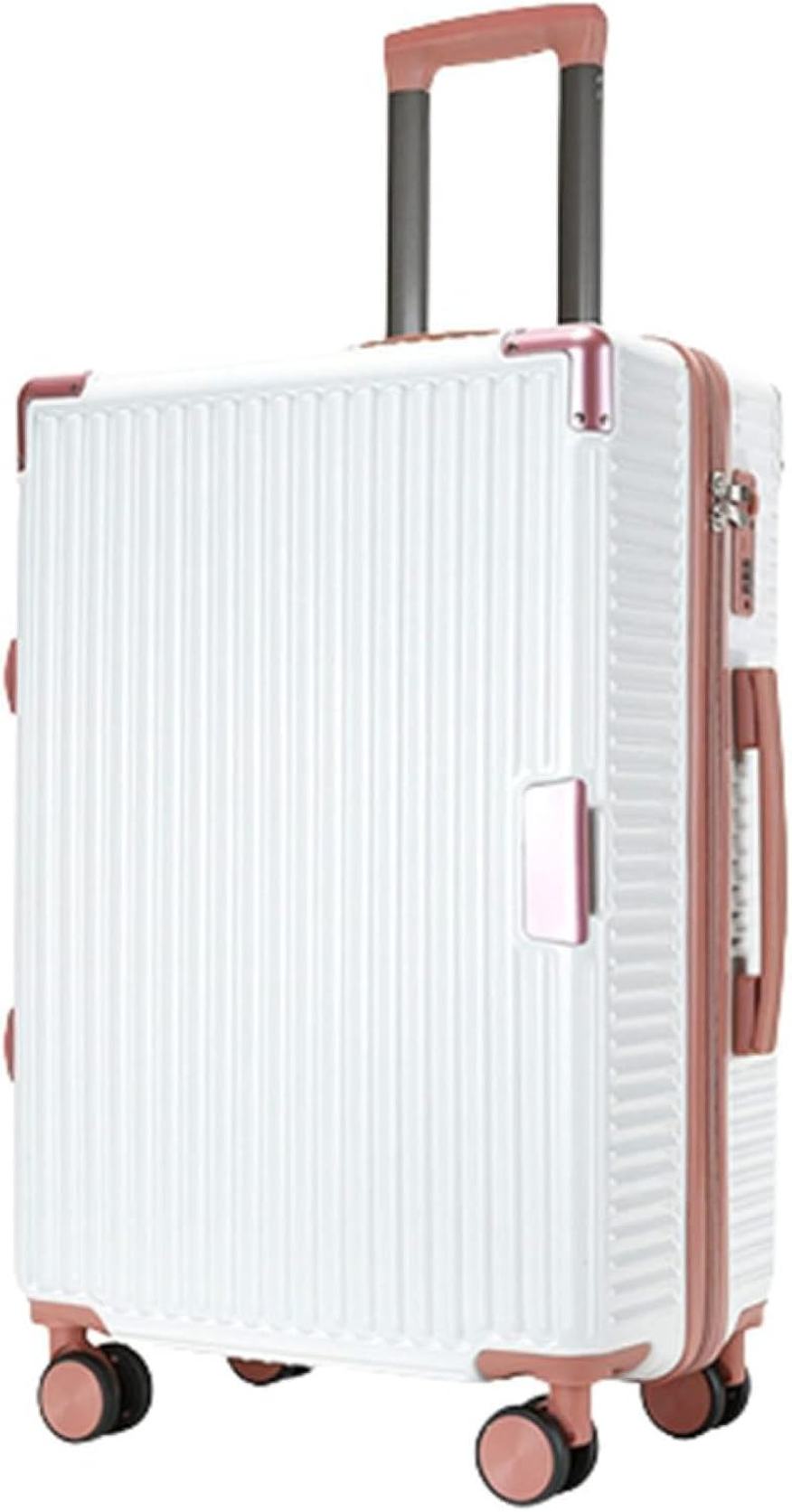 【全店通用25％OFFクーポン】スーツケース キャリーケース 機内持ち込み 35L キャリーバッグ ファスナー式 超軽量 小型 耐衝撃 静音 ダブルキャスター 360度回転 旅行 ビジネス 出張 Sサイズ（1-3泊） ホワイト｜大森麗萱