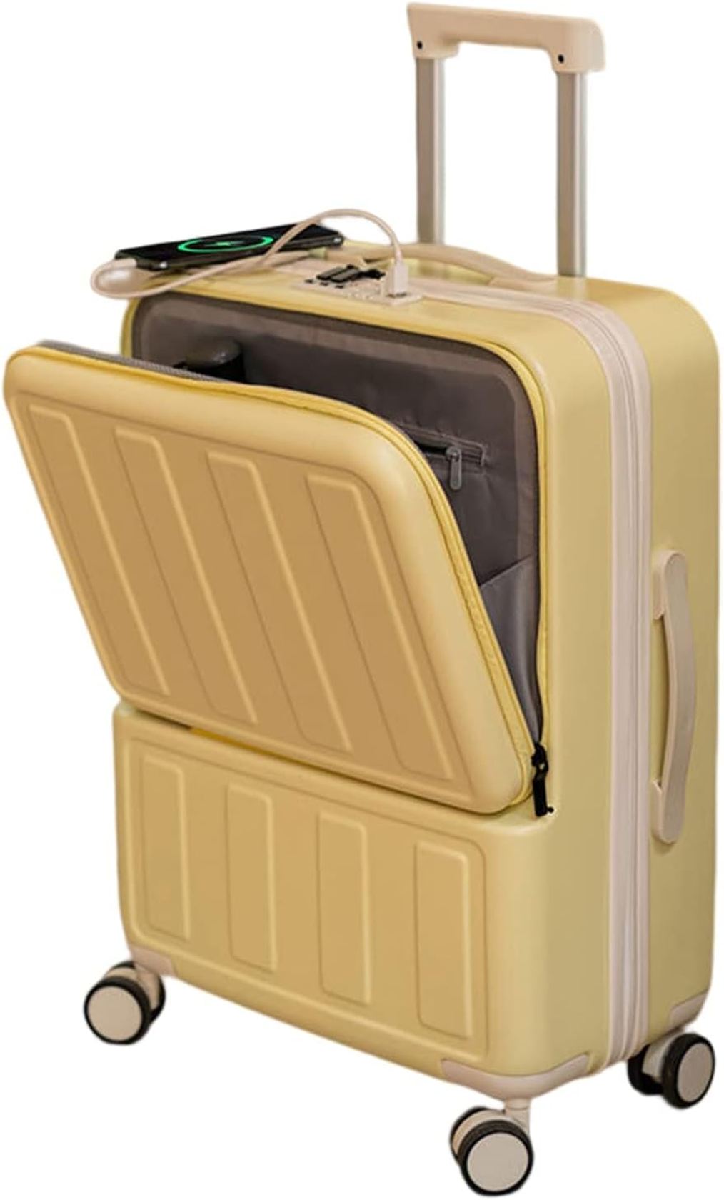 【今日このごろ押さえる、超買得30％OFFクーポン券、2度汐合い絶無】旅行バッグ 機内持ち込み 持ちはこび入れもの キャリーバッグ USB界面付き添い人 申し受ける役立つこと 積貨委託貨物引っかかり 前食い違い 軽さ 牢固たる 耐衝撃 TSA鍵を掛ける 大静電容量 静音 大型 360度回転させる 遠足 3泊 国