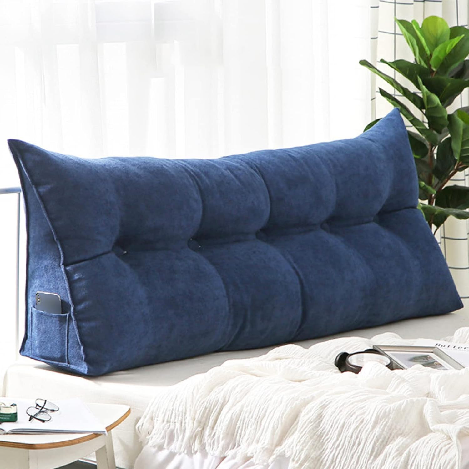 【全店通用25%OFFクーポン】ベッド用 背もたれ クッション 取外す可能 三角 180*50*20cm 水洗い 柔らかい バックサポート 三角クッション 多用途 様式7 こし 肌に優しい 腰枕 低反発 レストクッション ロン|大森麗萱