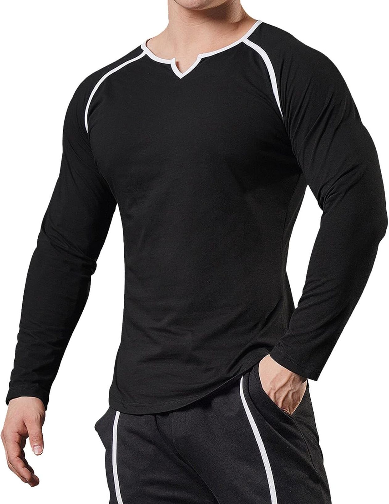 長袖tシャツ メンズ tシャツ 無地 春秋 コンプレッショントップス カットソー 柄 暖かい ゆったり ストレッチ 柔らかい トップス かっこいい シンプル 抗菌防臭 ティーシャツ 通気 運動 おしゃ