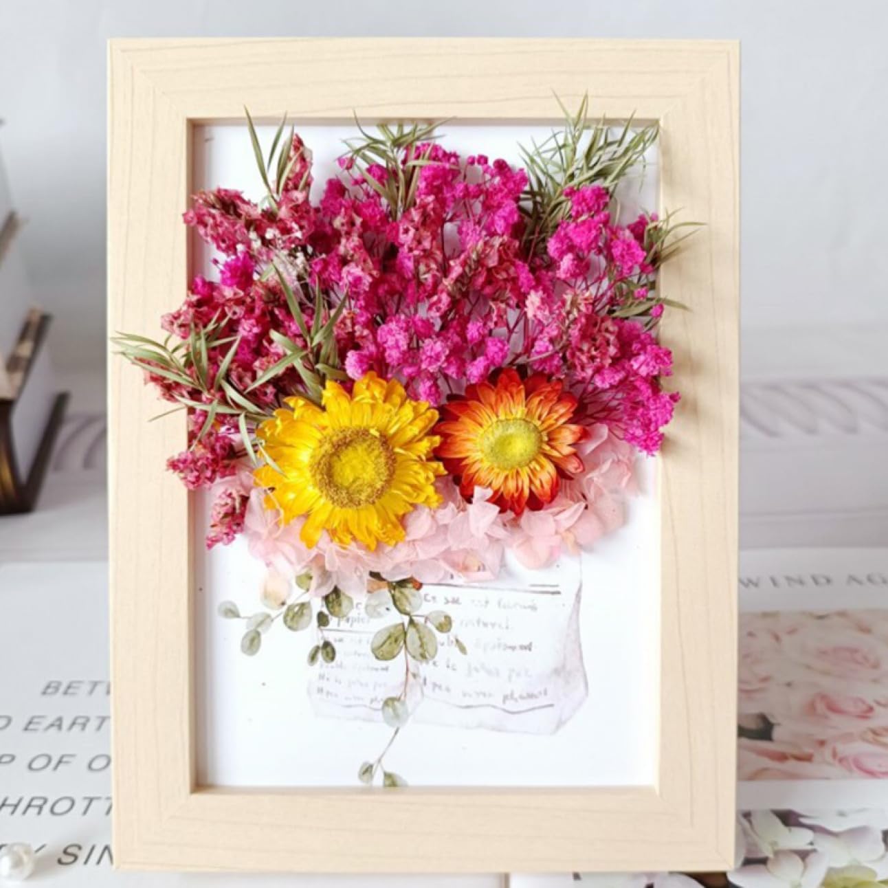 楽天市場】プリザーブドフラワー ドライフラワー 写真立て フォト