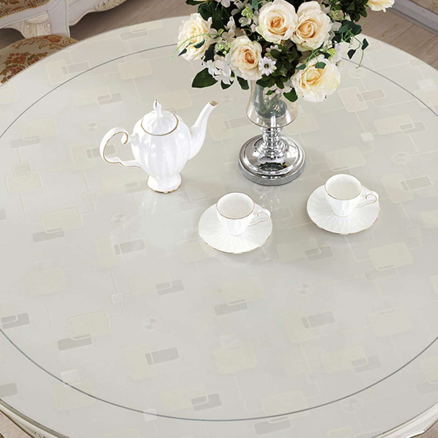 テーブルクロス テーブルカバー 食卓カバー PVC 120cm テーブルマット 北欧 ビニール 円形 カラー 装飾 天然素材 抗菌加工 防油 耐久性 薄手 水洗い おしゃれ 防油 撥水加工 80cm