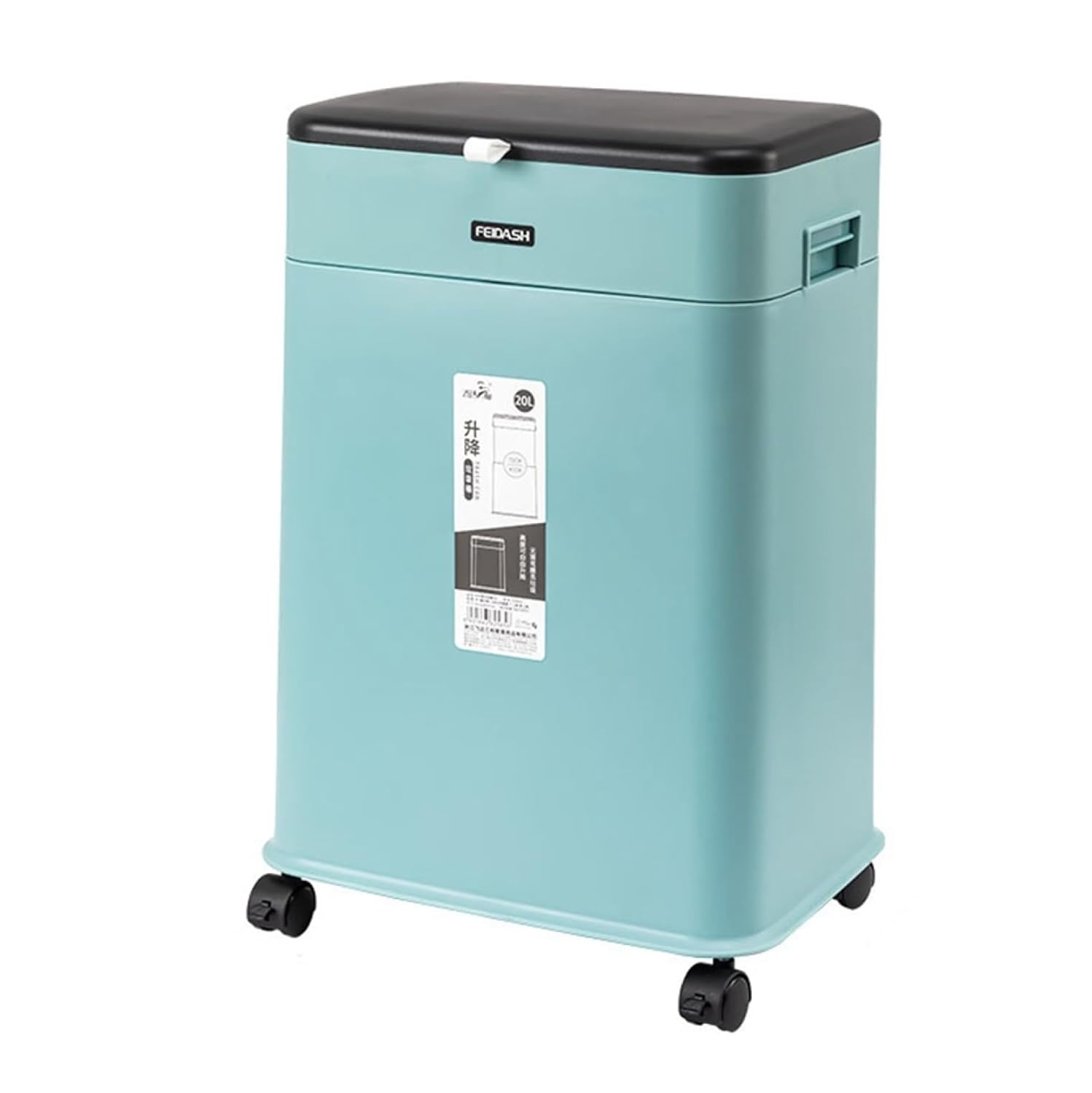 ゴミ箱 ふた付き 20L ダストボックス 角型 ごみ箱 スリム おしゃれ リフトアップ 抗菌 消臭 密閉 音無し 部屋 キッチン リビングルーム トイレ 浴室 オフィス用 プラスチック