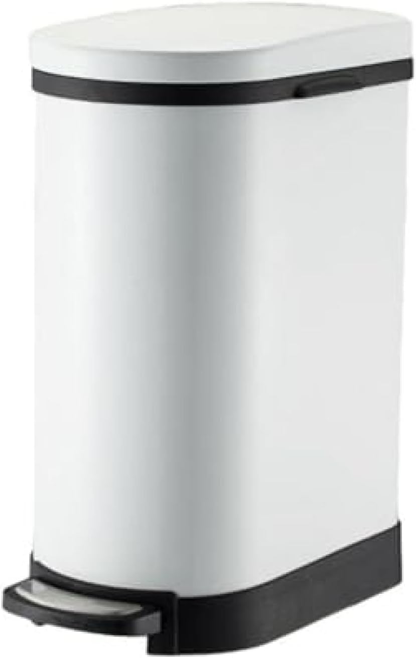 ゴミ箱 ふた付き 10L ダストボックス 角型 ペダル式 ごみ箱 スリム おしゃれ 抗菌 消臭 密閉 音無し 部屋 リビングルーム スチール オフィス用 トイレ キッチン 浴室
