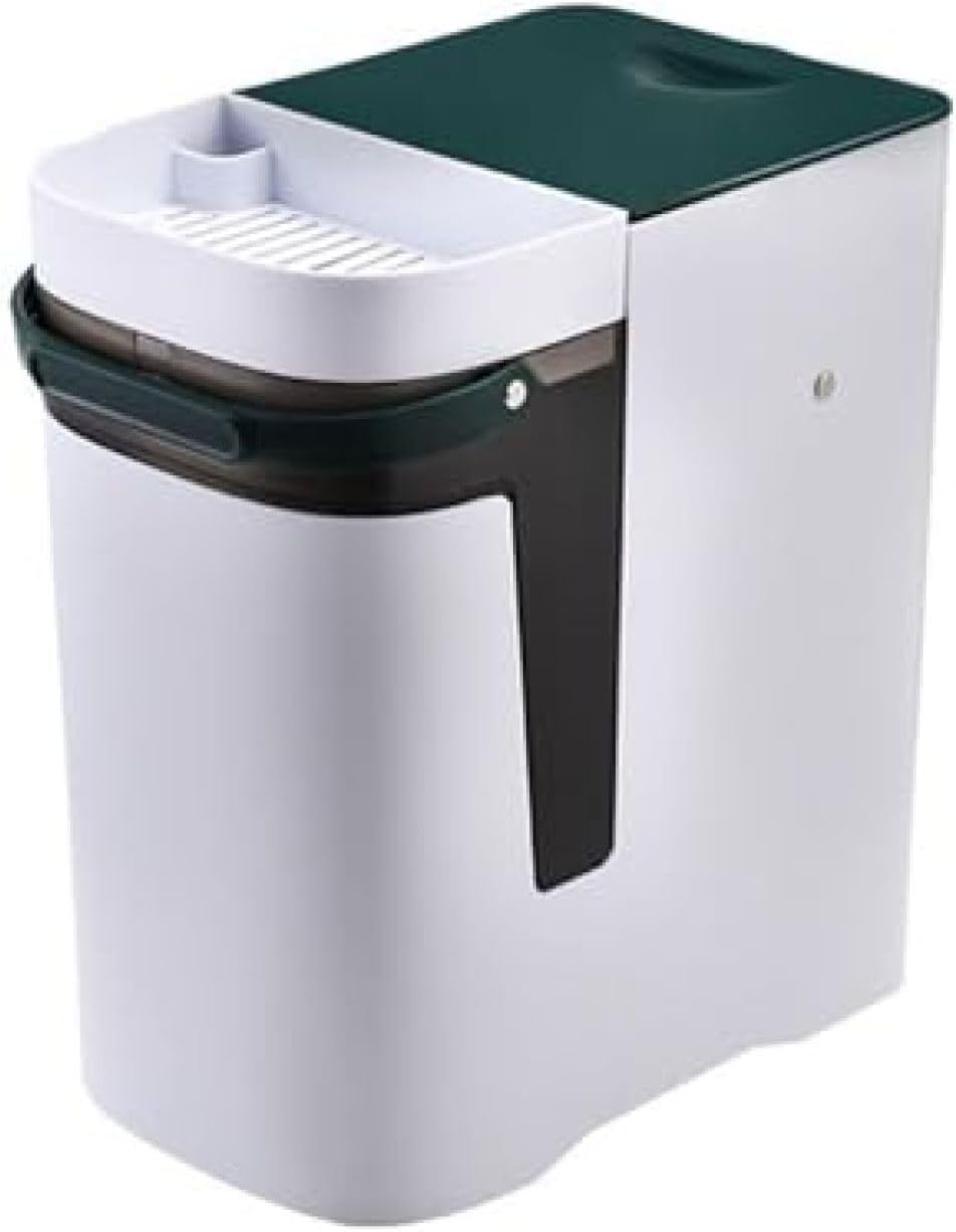 【全店通用25%OFFクーポン】ゴミ箱 ふた付き 18L ダストボックス 乾湿分離 角型 ごみ箱 スリム おしゃれ 抗菌 消臭 密閉 音無し 部屋 オフィス用 キッチン トイレ リビングルーム 浴室 プラスチック|大森麗萱