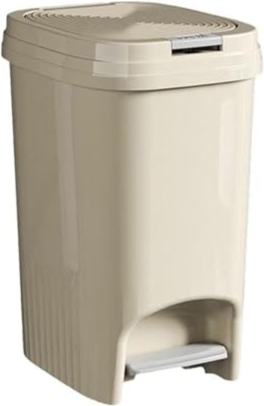 ゴミ箱 ふた付き 20L ダストボックス 角型 プッシュ ペダル式 ごみ箱 スリム おしゃれ 抗菌 消臭 密閉 音無し プラスチック トイレ 部屋 オフィス用 リビングルーム 浴室 キッチン