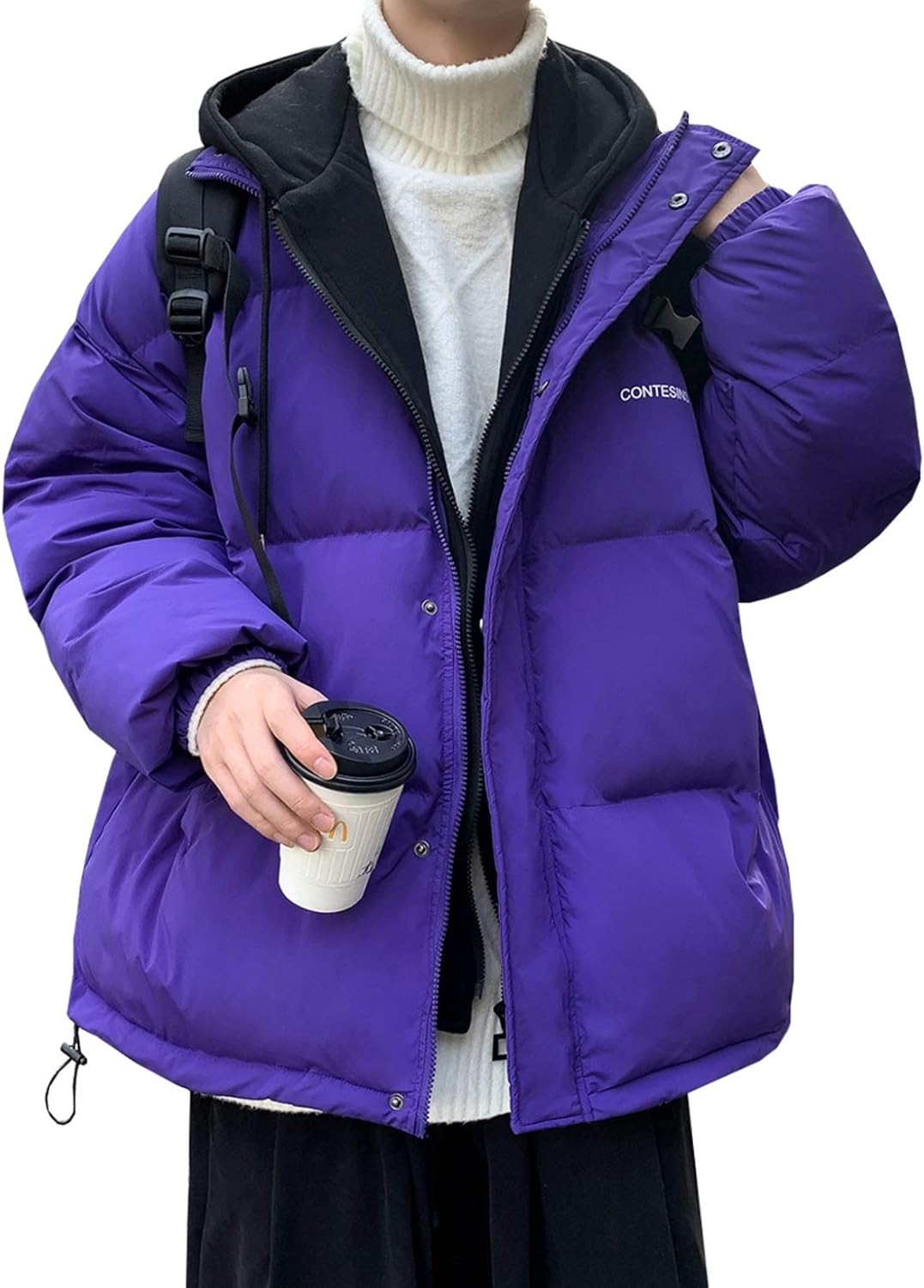 【全店通用25%OFFクーポン】中綿 ジャケット メンズ 冬 厚手 防風 防寒 暖かい フード付き 大きいサイズ ゆったり ダウンコート ショート丈 重ね着 おしゃれ カジュアル 通勤 通学 登山 アウトドア 6色選択 S-2|大森麗萱