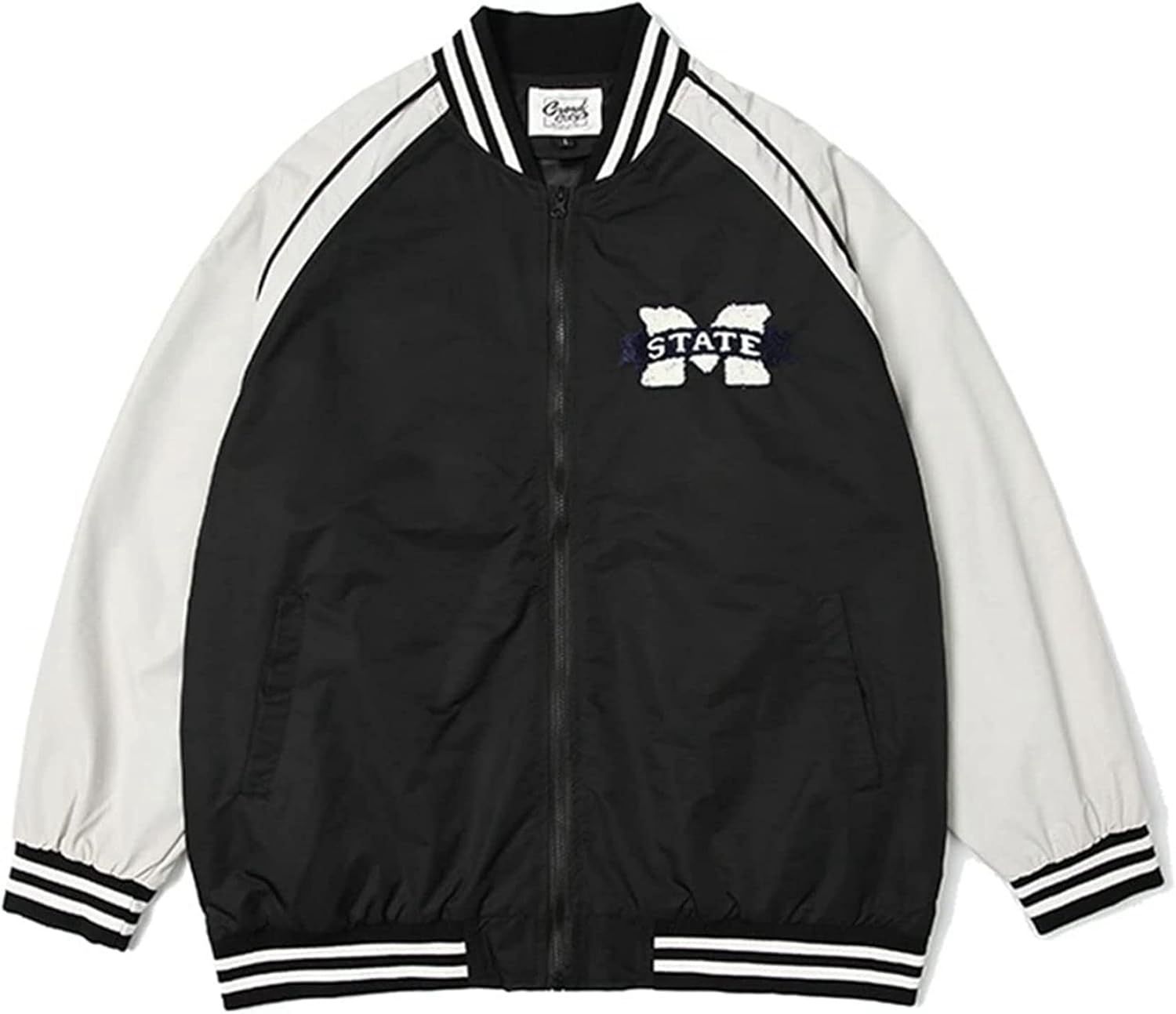 スタジャン ジャケット メンズ ジャンパー スタジアムジャンパー パッチワーク ヒップホップ ストリート 防風 おしゃれ スカジャン カジュアル アウトドア 大きいサイズ 長袖 男女兼用 春秋 アウタ|大森麗萱