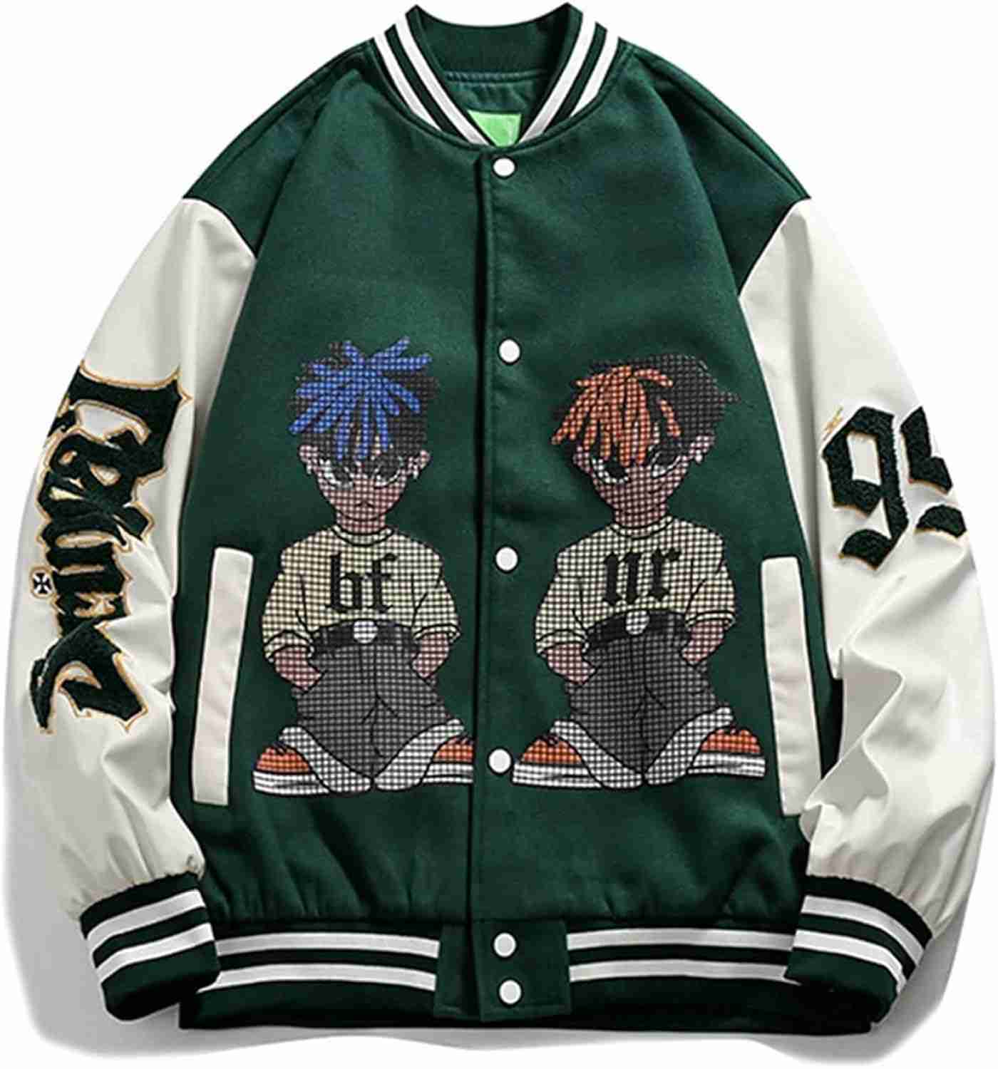 スタジャン メンズ ジャケット おしゃれ ストリート パッチワーク ヒップホップ ジャンパー トップス スタジアムジャンパー スカジャン カジュアル ゆったり アウトドア 春秋 大きいサイズ 男女兼用|大森麗萱