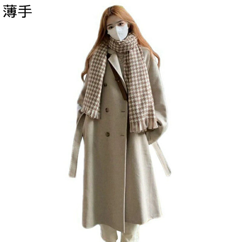 【今日このごろ制限事項、超買得30％OFFクーポン券、2度汐どき皆無】チェスターコート レディース 秋 冬 三尺帯付き添い人 メルトン厚地の外套 ロング丈 あったか 防風 防寒 アウター テーラード 馬鹿でかい大いさ ゆったり 着痩せ 韓国風 トレンチコート 心地好い 働き口