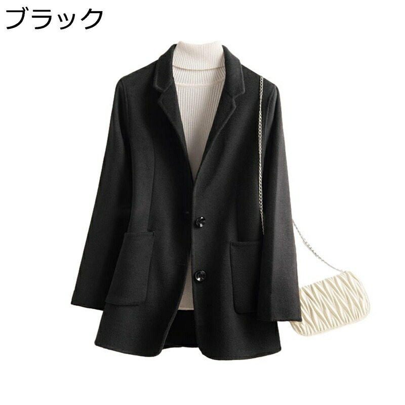 【今日このごろ制限事項、超買得30％OFFクーポン券、2度汐どき皆無】【20%OFFクーポン券～】チェスターコート 羊毛厚地の外套 遊撃手丈 レディース 冬 保温 防風 防寒 アウター テーラード 上衣 馬鹿でかい大いさ 着痩せ 分かりやすい 心地好い 働き口 デー