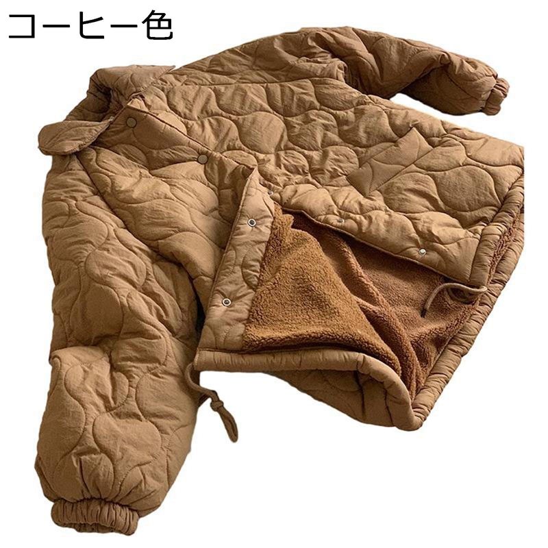 【今日このごろ制限事項、超買得30％OFF引き換え証、2度潮合い皆無】冬 レディース 落ちこむ上衣 あったかい 防寒服 裏ボア 軽さ 落ちこむ厚地の外套 斜方形飾りつけ 今めかしい 好いたらしいめ 普段使い走り 雪 中綿上衣 折り襟 チャック 衣嚢 気が大きい大きさ ゆった