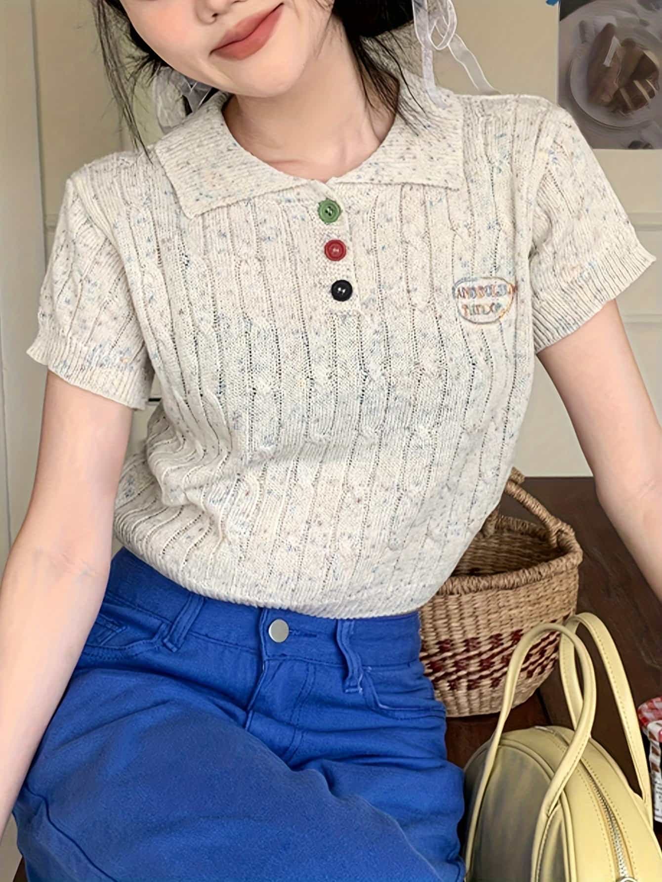 【今日このごろ制限事項、超買得30％OFFクーポン券、2度汐どき皆無】【25%OFFクーポン券あり】編み物 ティーシャツ レディース