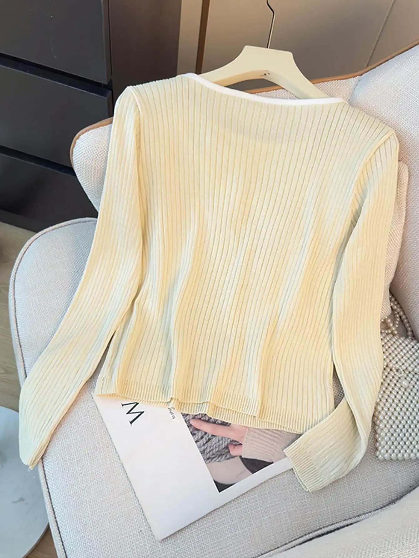 【今日このごろ押さえる、超買得30％OFF引き換え証、2度潮どき皆無】【ハーフジップ シュロの葉】 編み物 プルオーバー レディース トップス 長袖 リブニット ティーシャツ 花の冠yd風 重ね着風 労働者の一団のど首 ラウンドのど首 伸縮性 無地 ゆったり 体型取りまかなう 着痩