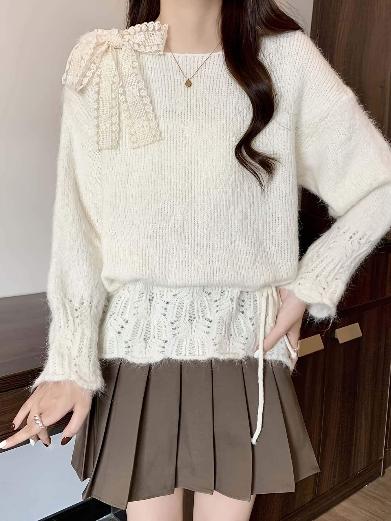 【全店30％OFFクーポンがあり】ニット セーター レディース トップス 長袖｜大森麗萱