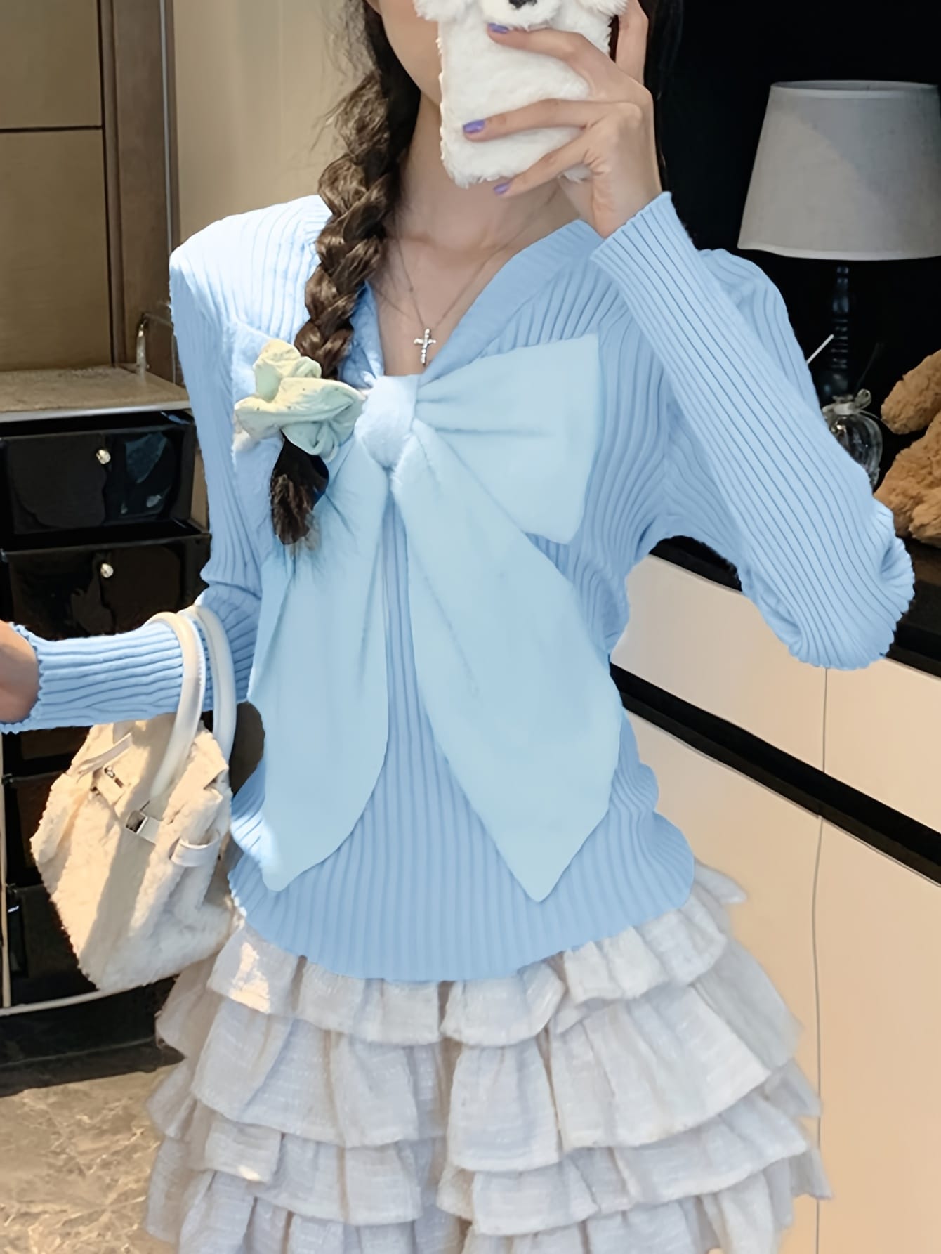【全店30％OFFクーポン券があり】編み物 トップス レディース 長袖