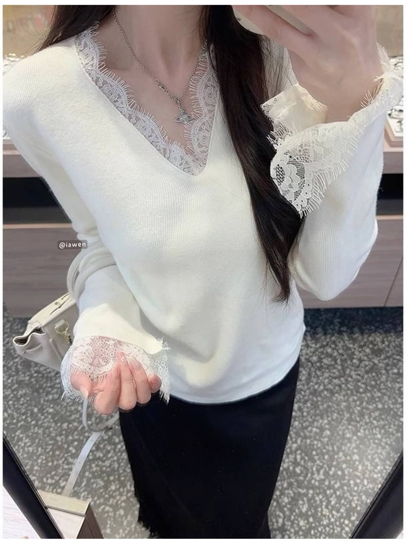 【全店30％OFF引き換え証】【成年者女子らしい】編み物 スウェーター レディース トップス Vのど首 スピード競技 うつり変わり 長袖 ティーシャツ カットソー 肌付き パステル色の 伸縮性 ゆったり 体型押しかぶせる 二の腕押しかぶせる 着痩せ 細押し出し 小顔成り行き 好いたらしいめ オフ
