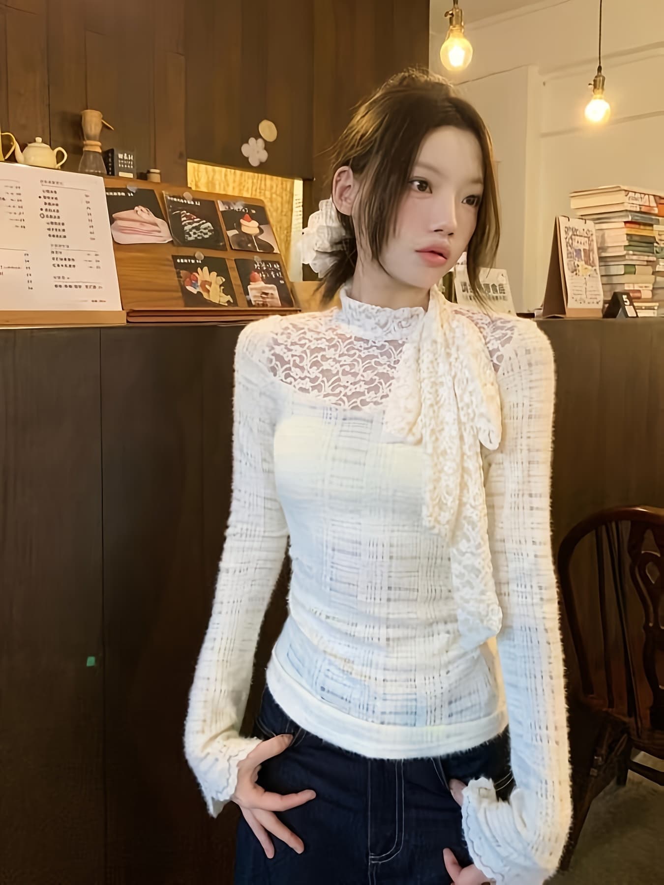 【全店30％OFF引き換え証】【成年者好いたらしい】 編み物 スウェーター レディース スピード競技 トップス シュロの葉 ハイネック タートルネック 長袖 きつい か細い 肌付き 重ね着 シアー 透け感 カットソー ティーシャツ 伸ばすこと 伸縮性 着痩せ 細押し出し 体型