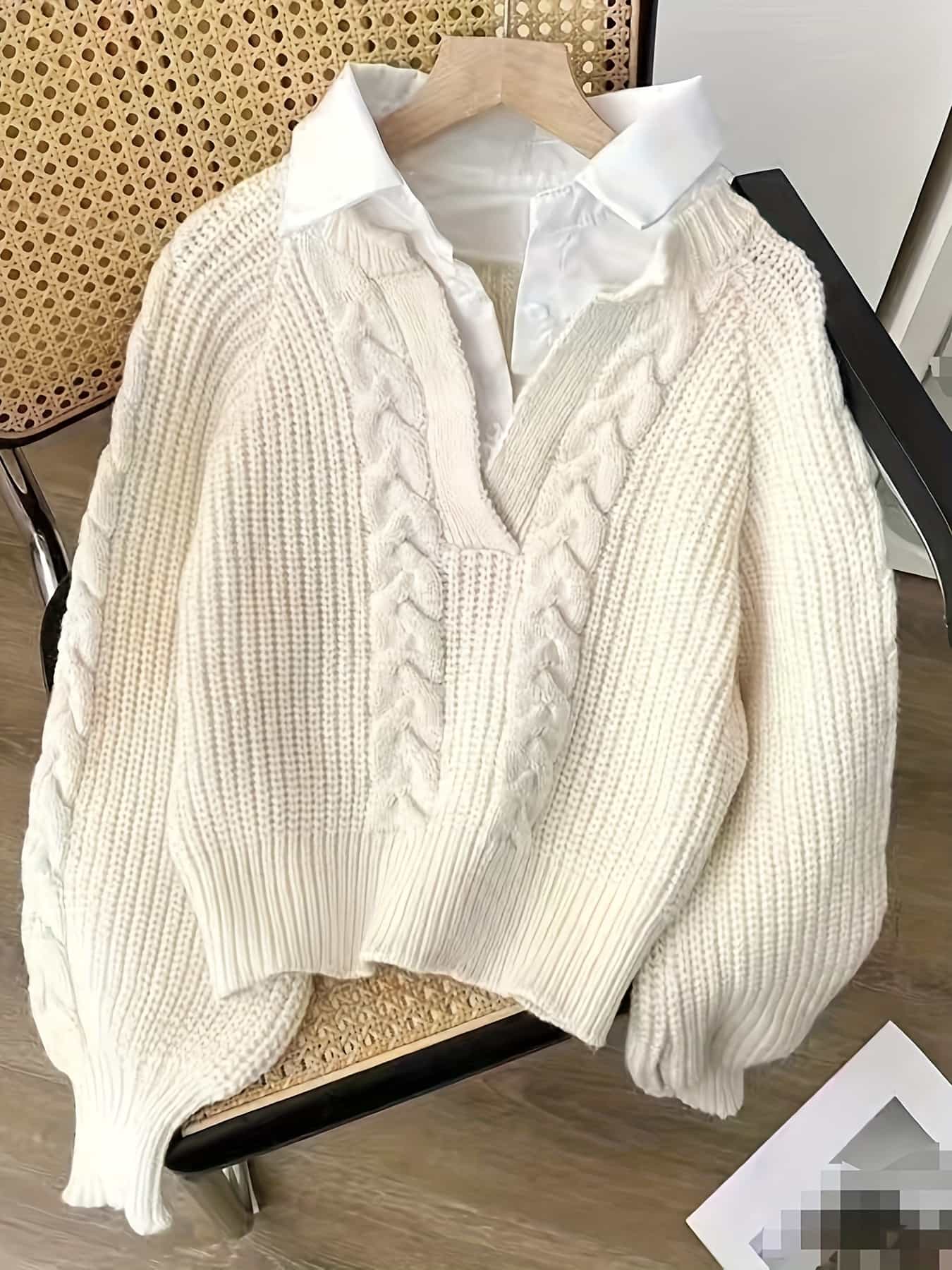【全店30％OFF引き換え証】【25%OFF引き換え証あり】編み物 スウェーター レディース