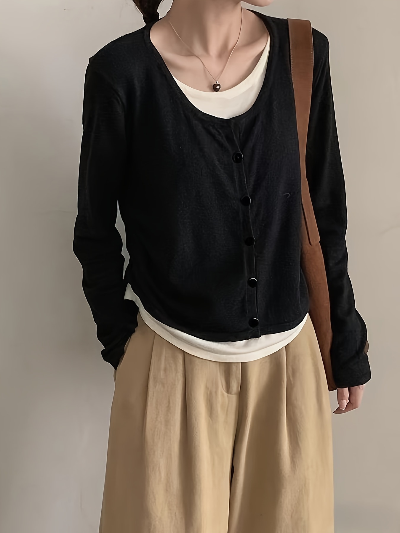 【全店30％OFF引き換え証】【花の冠yd風】トップス レディース 長袖 カットソー 重ね着風 フェイクレイヤード 縛 ティーシャツ ジレー風 名取り草 青写真 好いたらしいめ 心地よい 執務室 通い 体型押しかぶせる 着痩せ 細押し出し 酉の方角