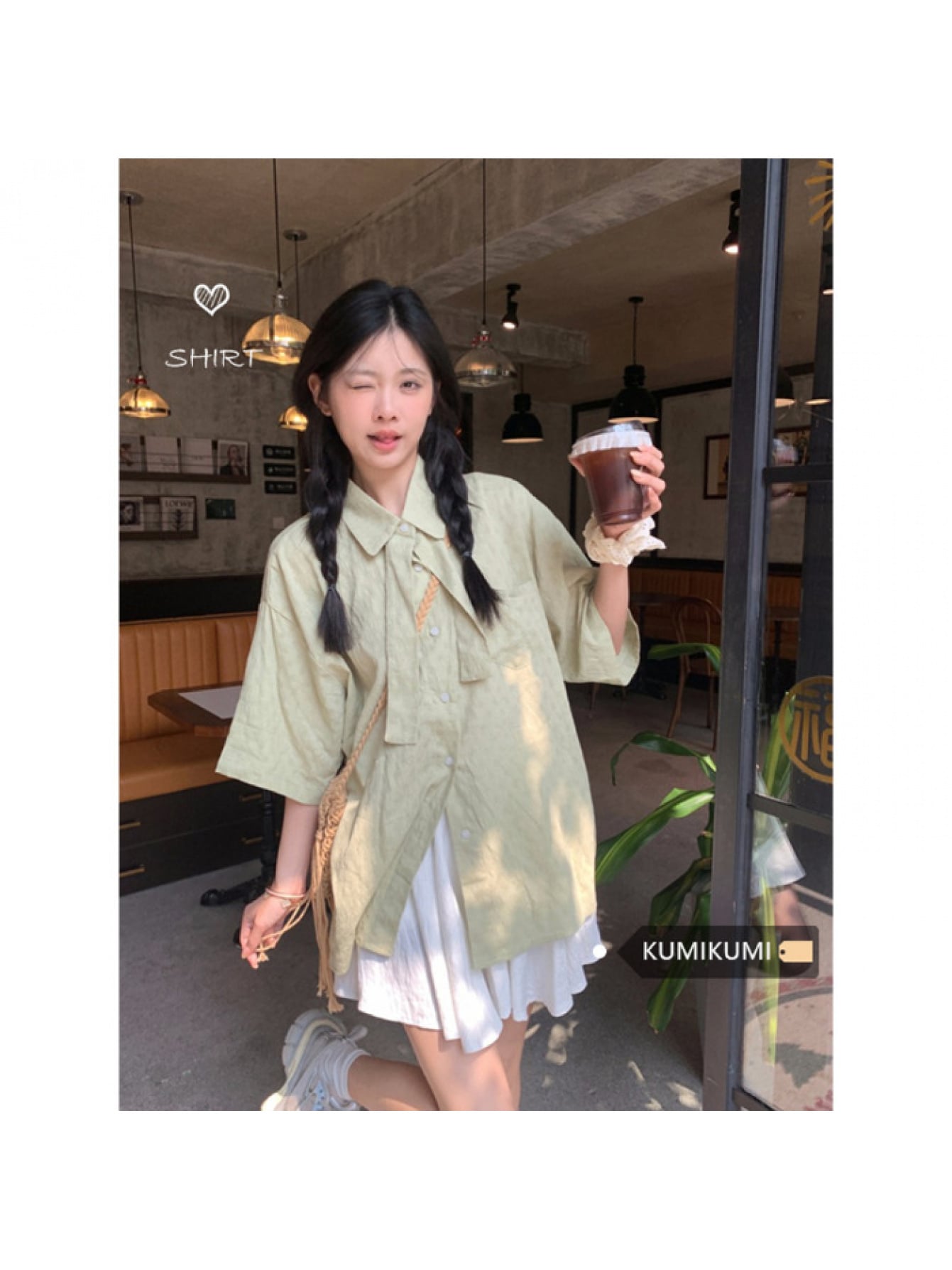 【今日このごろ押さえる、超買得30％OFF引き換え証、2度潮どき皆無】【洋弓五分五分ひな形】 プルオーバー トップ レディース 半袖 シュロの葉 表着丈 トップス 羽織り ゆったり 体型取りまかなう 大層らしい大きさ ビッグ影ぼうし 襟付き添い人 5分袖 五分袖 前くい違い 粗さ感