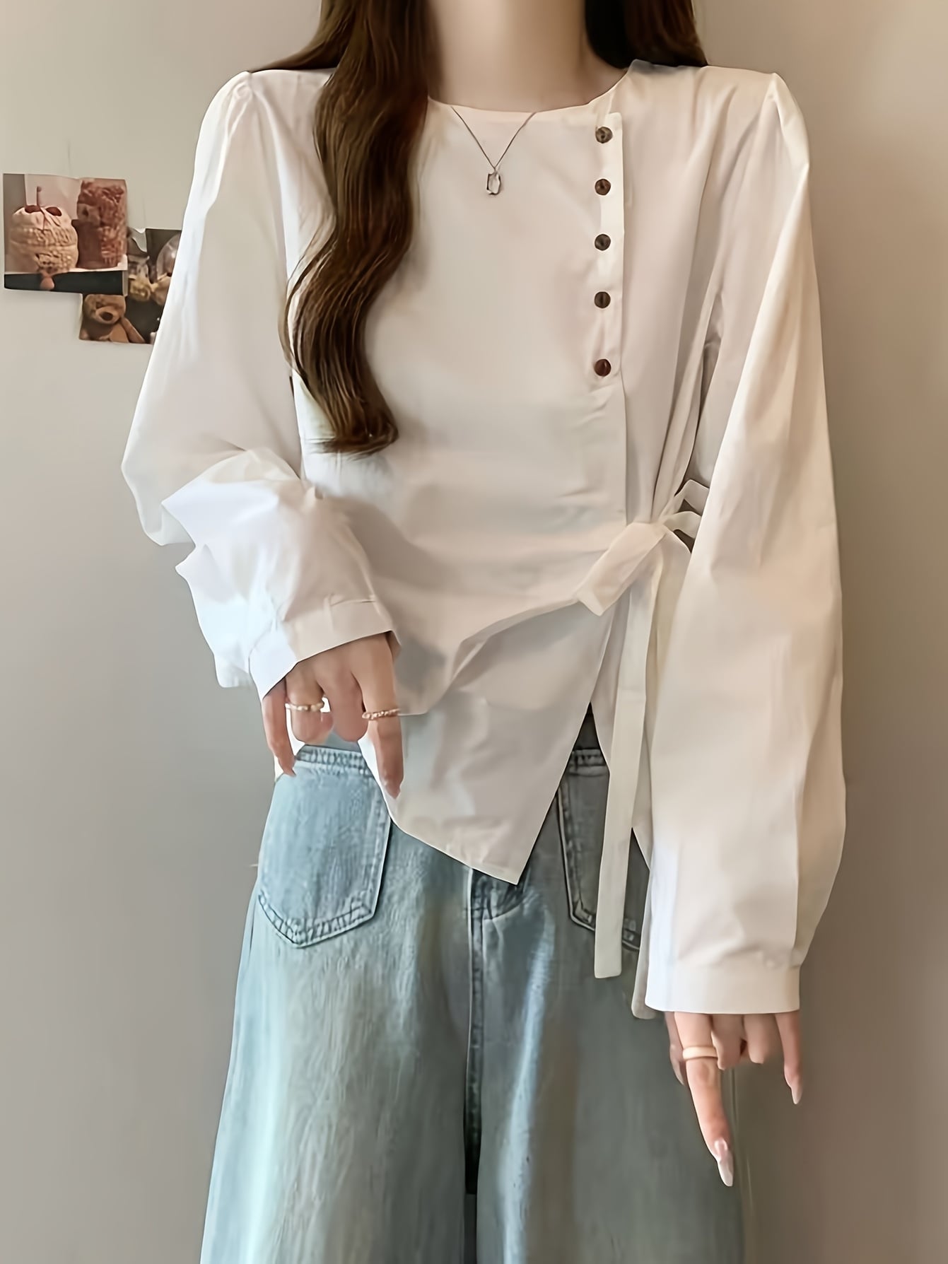 【今日このごろ押さえる、超買得30％OFF引き換え証、2度潮どき皆無】【非対称】 トップ レディース 長袖 プルオーバー アシメ ひな形 トップス うつり変わり 酉の方角見澄ます シュロの葉 側面細長い切口 表着 ゆったり 体型取りまかなう 着痩せ 二の腕取りまかなう 好いたらしい