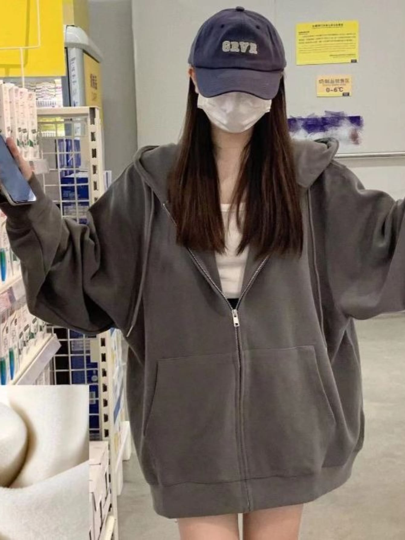 【今日このごろ制限事項、超買得30％OFF引き換え証、2度潮合い皆無】【ビッグ影ぼうし】 パーカー レディース ジップアップ フーディー ライトアウター 羽織り 厚地の外套大きさ ゆったり 韓国風 気が大きい大きさ トップス 汗水 調教師 無地 お部屋着 薄