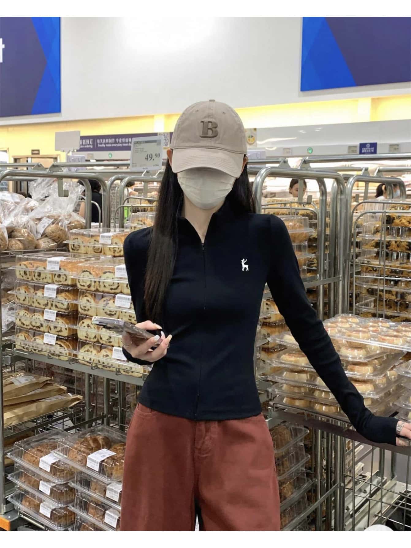 【全店30％OFF引き換え証があり】【Wジップ】貨物自動車上衣 レディース ジレー ハイネック ジップアップ 刺しゅう か細い きつい トップス 立ち襟 長袖 上衣 ライトアウター ワンポイント ロゴタイプ 無地 心地よい 表どおり Y2K