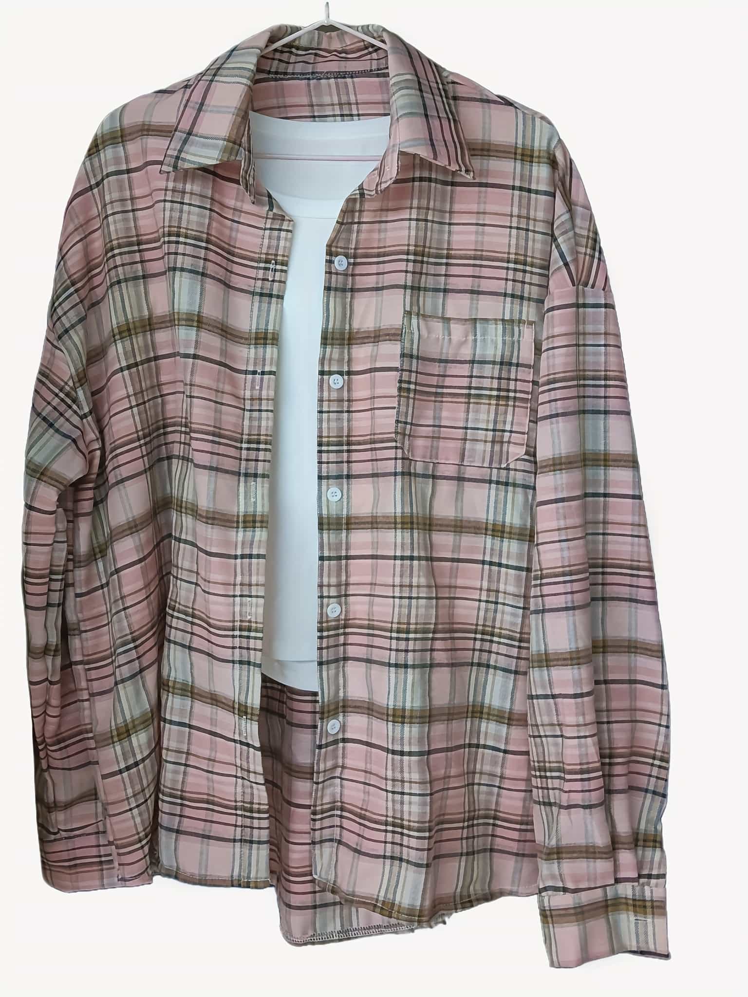 【全店30%OFFクーポンがあり】【ゆるシルエット】チェックシャツ レディース 長袖 シャツ ブラウス トップス オーバーサイズ ビッグシルエット 羽織り ネルシャツ風 タータンチェック 前開き 体型カバー 華奢見え 抜け感 春 秋 冬 カジュアル|大森麗萱