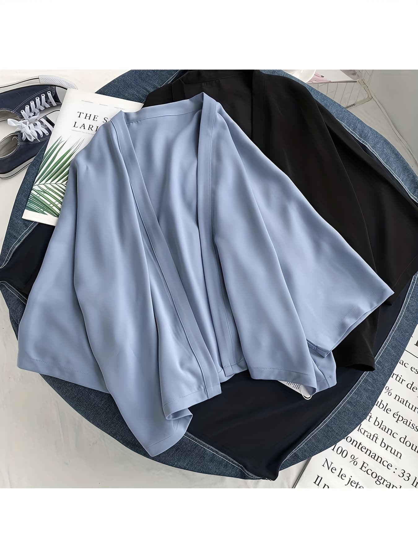 【全店30％OFF引き換え証があり】【UVとり捨てる】ジレー レディース 春夏 薄っぺら 羽織り ドルマンスリーブ ボレロ 肩かけ 袈裟風 化粧着 紫外線打つ手 日焼押しとどめる 日おおい 七分袖 冷房装置打つ手 体型押しかぶせる 二の腕押しかぶせる ゆったり 気が大きい大きさ