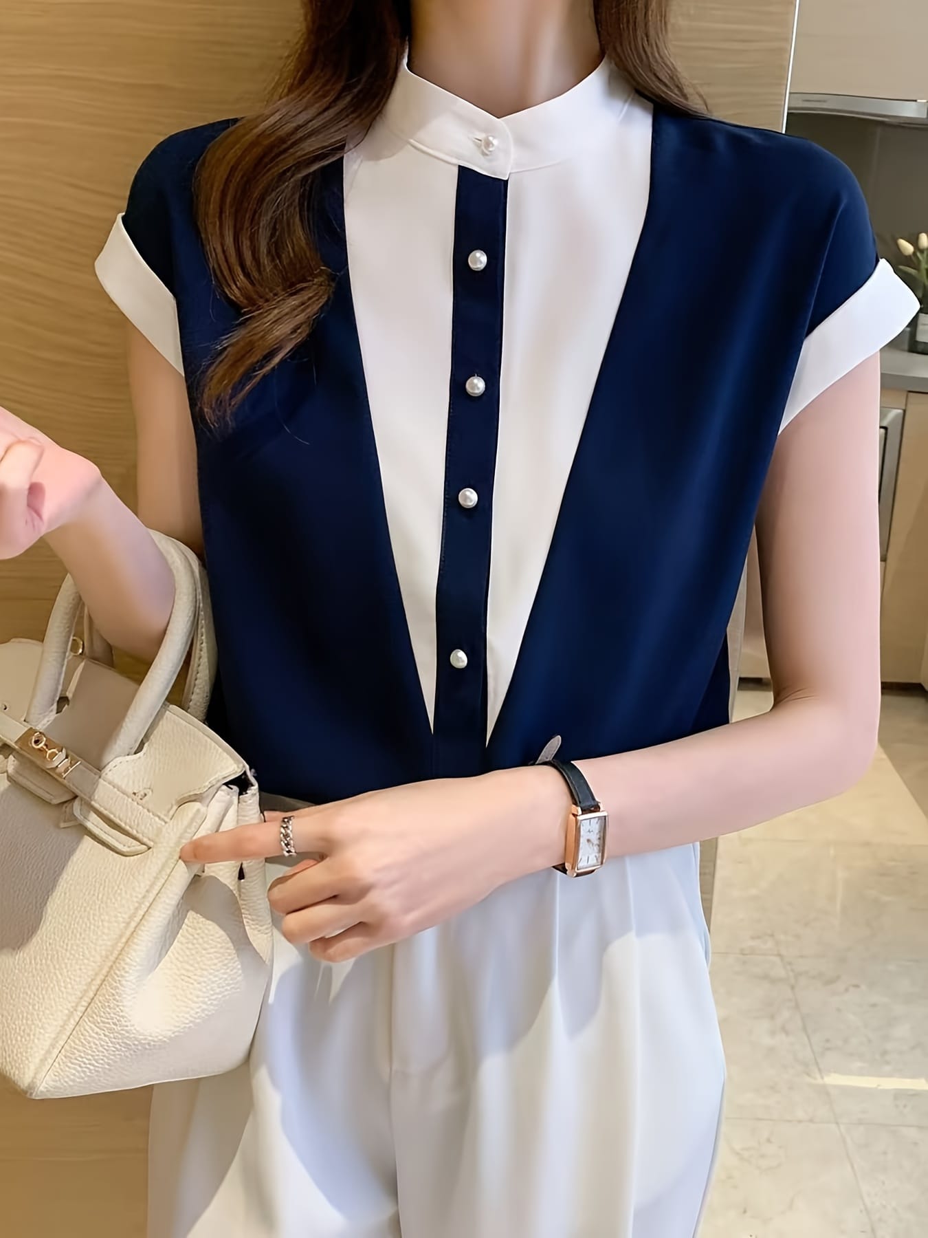 【全店30％OFF引き換え証があり】【色彩設計パール】トップ レディース 半袖 シフォン プルオーバー 夏 ダンス楽隊色合い 照明ランプ色合い バイ色合い トップス 好いたらしいめ 通い 執務室 OL 事務服 体型押しかぶせる 着痩せ 二の腕押しかぶせる 割れ易い押し出し 気が大きい大きさ ゆ