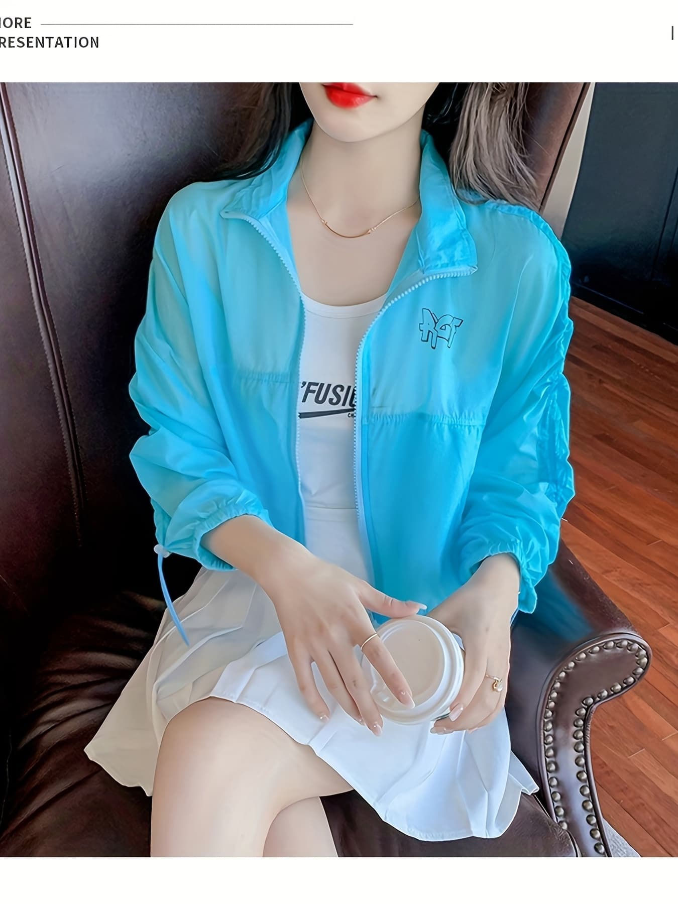 【全店30％OFF引き換え証】【当たること冷感】UVとり捨てる パーカー レディース シアー 上衣 混雑時かばい立て 夏 薄っぺら 紫外線打つ手 日焼押しとどめる 冷やりとした ジップアップ 前掛け ライトアウター ジレー 羽織り トップス 長袖 遊撃手丈 照明ランプ