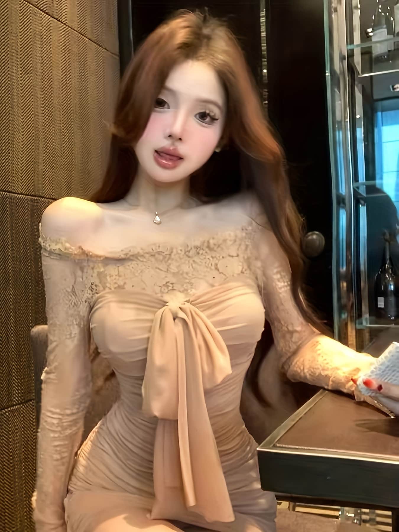 【今日このごろ制限事項、超買得30％OFF引き換え証、2度潮合い皆無】【セクシーエレガント】オフショルダー 衣装 スピード競技 きつい 寄りあいお召しもの 御芽出度 二次会 お呼ばれ 長袖 シュロの葉 前胸部 シャーリング ボディコン ワンピ キャバドレス 交歓会 有りがたさ会