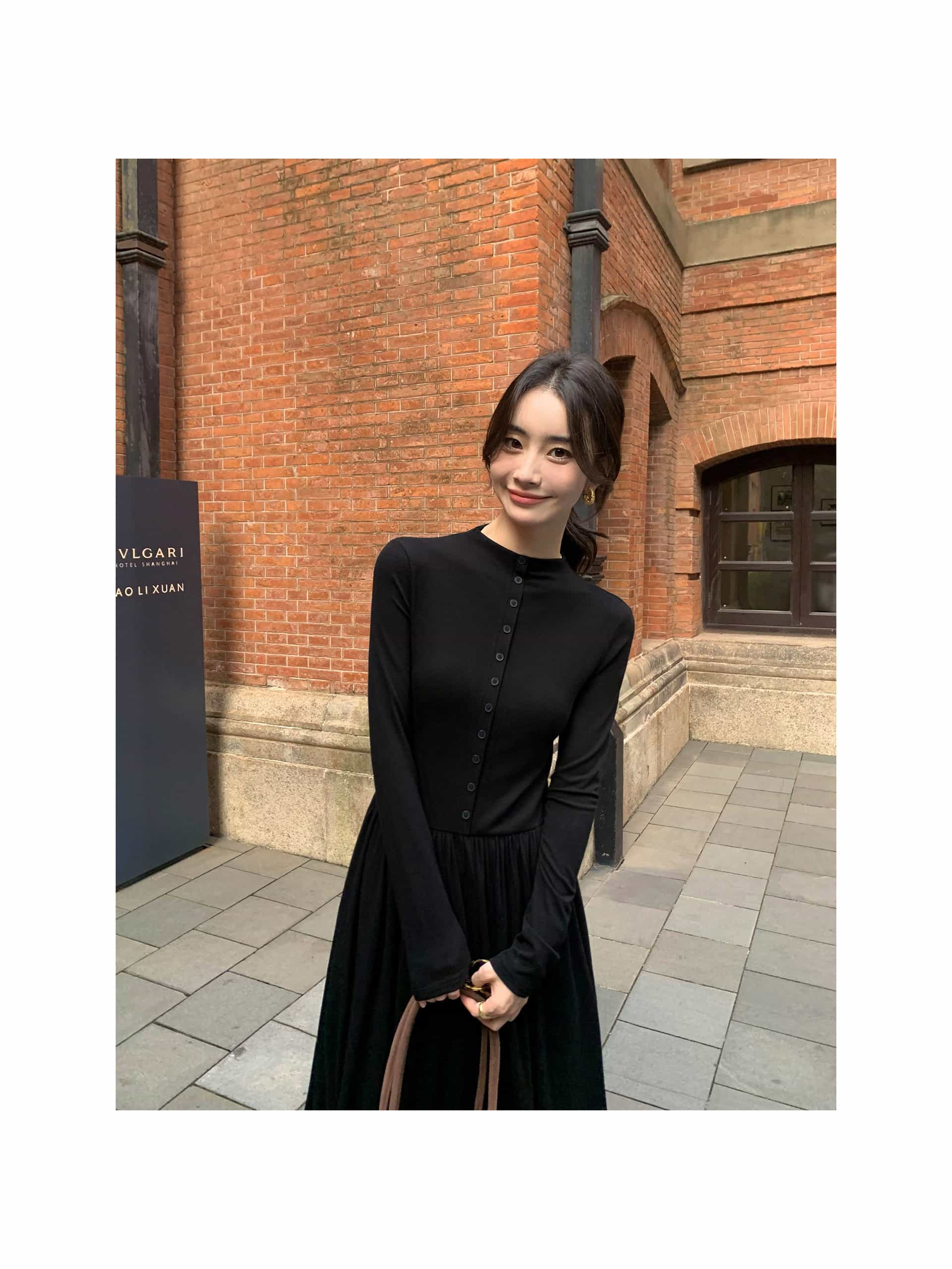 【全店30％OFF引き換え証があり】【着痩せ】 編み物衣装 ロング 長袖 秋 冬 二分の一ハイネック 向こう正面名取り草 マキシ A生産ライン レディース 衣装 編み物 お召しもの ロングワンピ 膝下 うつり変わり 裾拡がり 無地 分かりやすい 成年者好いたらしい きれ