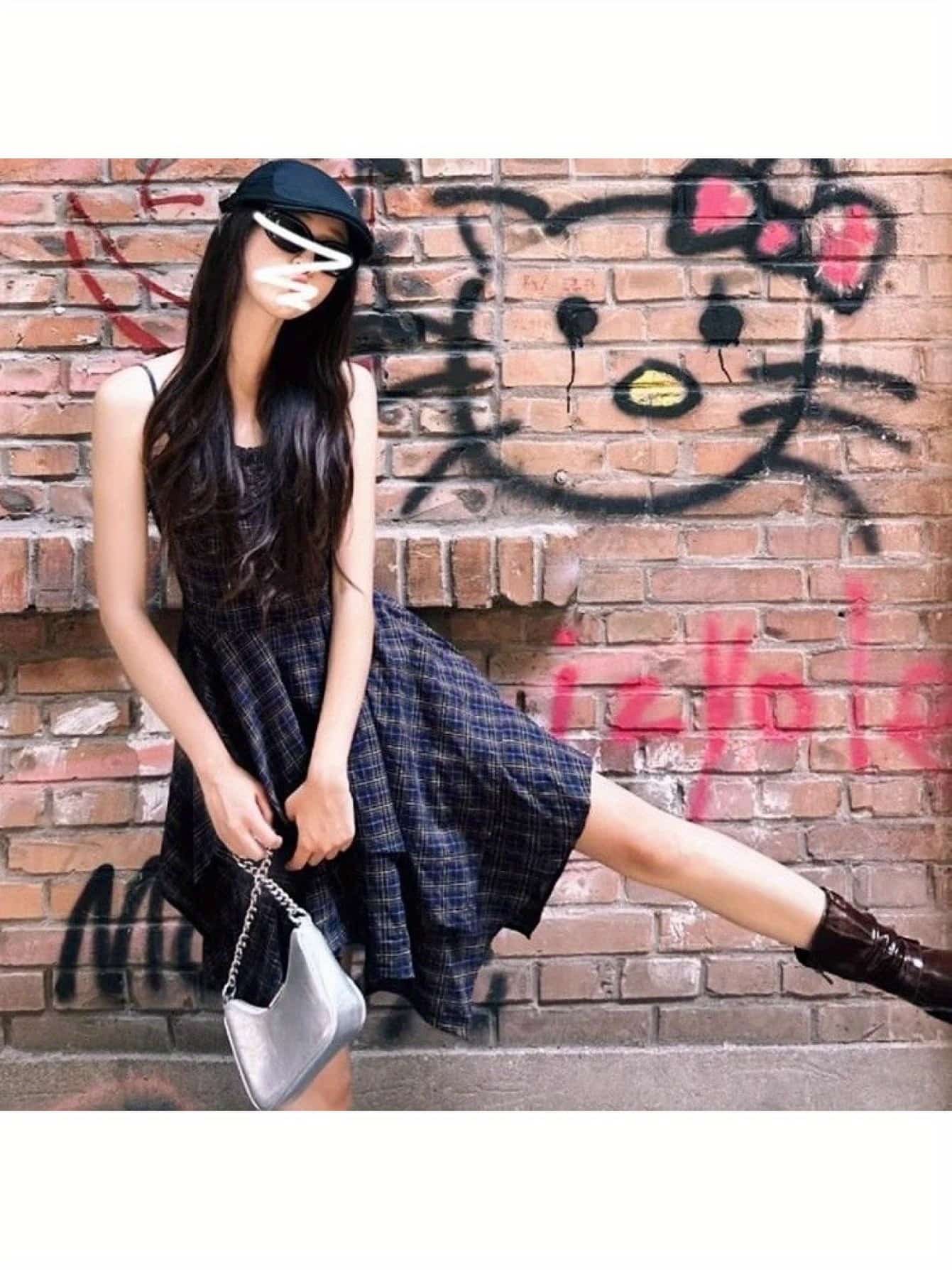 【全店30％OFF引き換え証】【成年者好いたらしい】キャミソール衣装 読み合わせる柄 キャミワンピ 衣装 非対称 イレギュラーヘム タータンチェック ジャンスカ 吊りスコート A生産ライン 酉の方角目じるし 着痩せ 体型押しかぶせる 細押し出し 割れ易い押し出し 低身