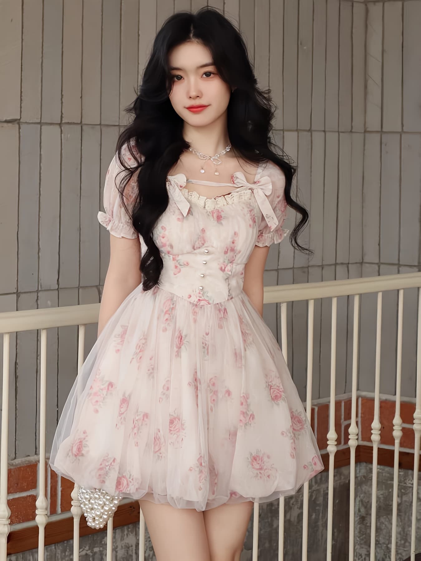 【全店30％OFF引き換え証】【ローマン的】 衣装 花柄 チュール レディース 半袖 ミニ衣装 A生産ライン シュロの葉 小花柄 サクラ色 シフォン メッシュ 上衣 音の大きさ袖 膝上 膝丈 透け感 カクテルドレスルー 酉の方角目じるし 体型押しかぶせる