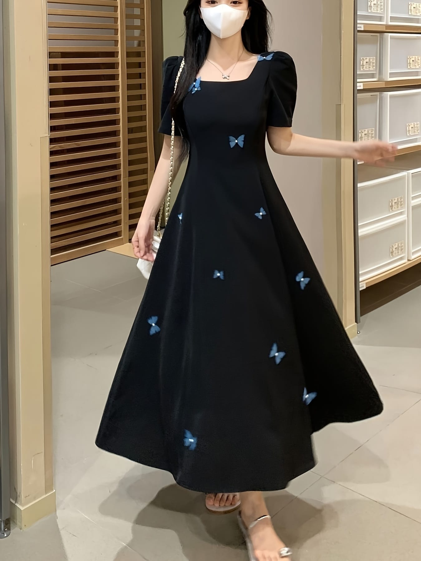 【全店30％OFF引き換え証】【真四角のど首】衣装 レディース ロング衣装