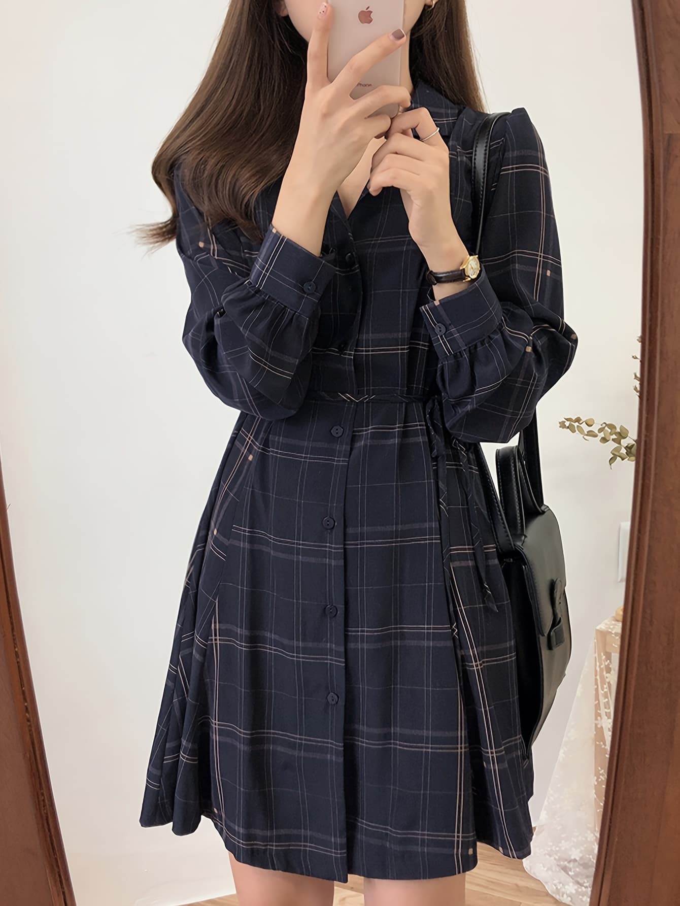 【全店30％OFF引き換え証】【酉の方角目じるし】 読み合わせる柄 衣装 長袖 プルオーバー衣装 襟付き添い人 レディース ひざ丈 上衣 A生産ライン 膝丈 酉の方角シュロの葉 胴締め付き添い人 体型押しかぶせる 着痩せ 細押し出し 好いたらしいめ 心地よい 成年者好いたらしい レトロ