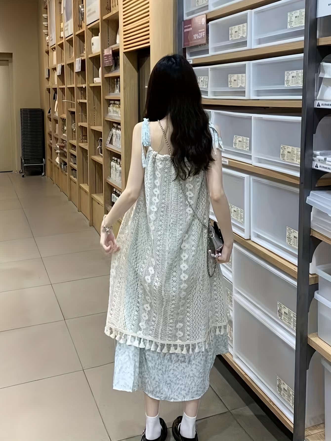 【全店30％OFF引き換え証】【たまり場映え】 キャミソール衣装 レディース 花柄 スピード競技 重ね着風 衣装 キャミワンピ ロング マキシ丈 真四角のど首 膝下 A生産ライン 冷やりとした シアー 総スピード競技 フリンジ 裾 揺れる 女子らしい 成年者可愛