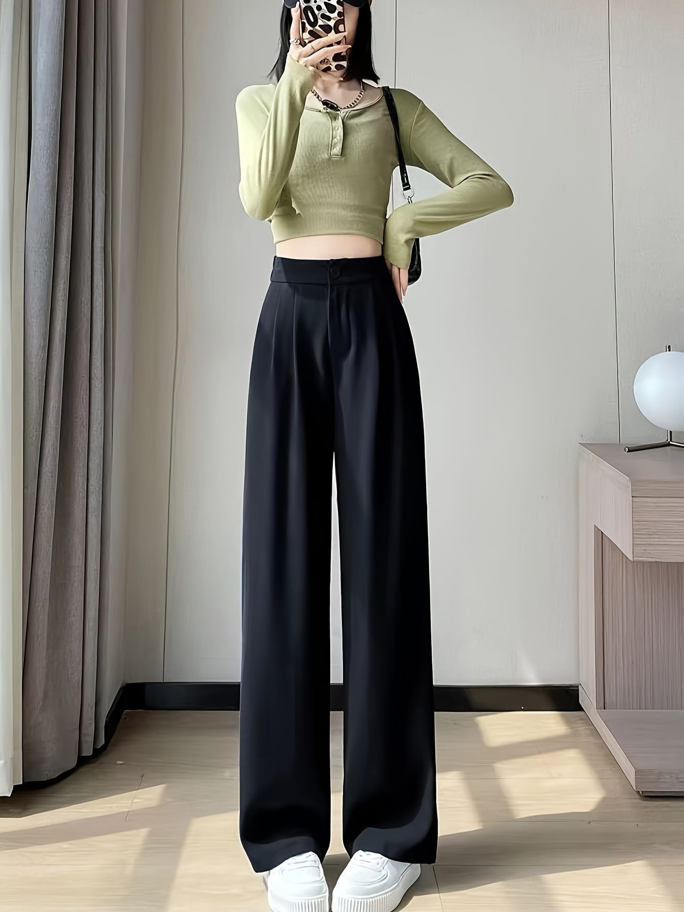 【今日このごろ制限事項、超買得30％OFF引き換え証、2度潮合い皆無】【美脚×脚長】 広広としたズボン下 レディース スラックス 御機嫌酉の方角 引っ切り無いズボン下 ズボン ボトムス タック 真っただ中押し付ける 酉の方角天然ゴム 好いたらしいめ 執務室 通い OL 体型押しかぶせる 着痩せ