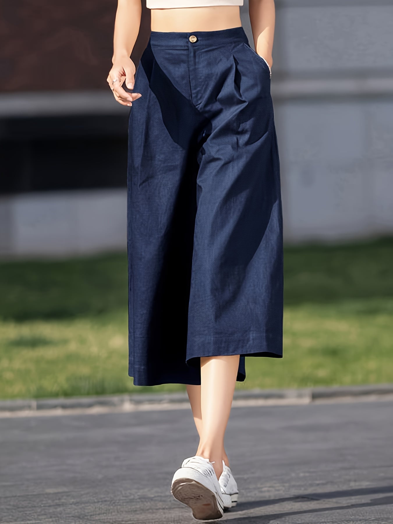 【全店30％OFFクーポン券があり】【美脚成り行き】広々としたズボン下 レディース ご機嫌酉の方角 ガウチョパンツ タック ズボン クロップドパンツ アンクル丈 ボトムス スラックス 好いたらしいめ 心地好い 無地 ゆったり 体型覆いかぶせる 着痩せ 細押し出し 執務室 通い