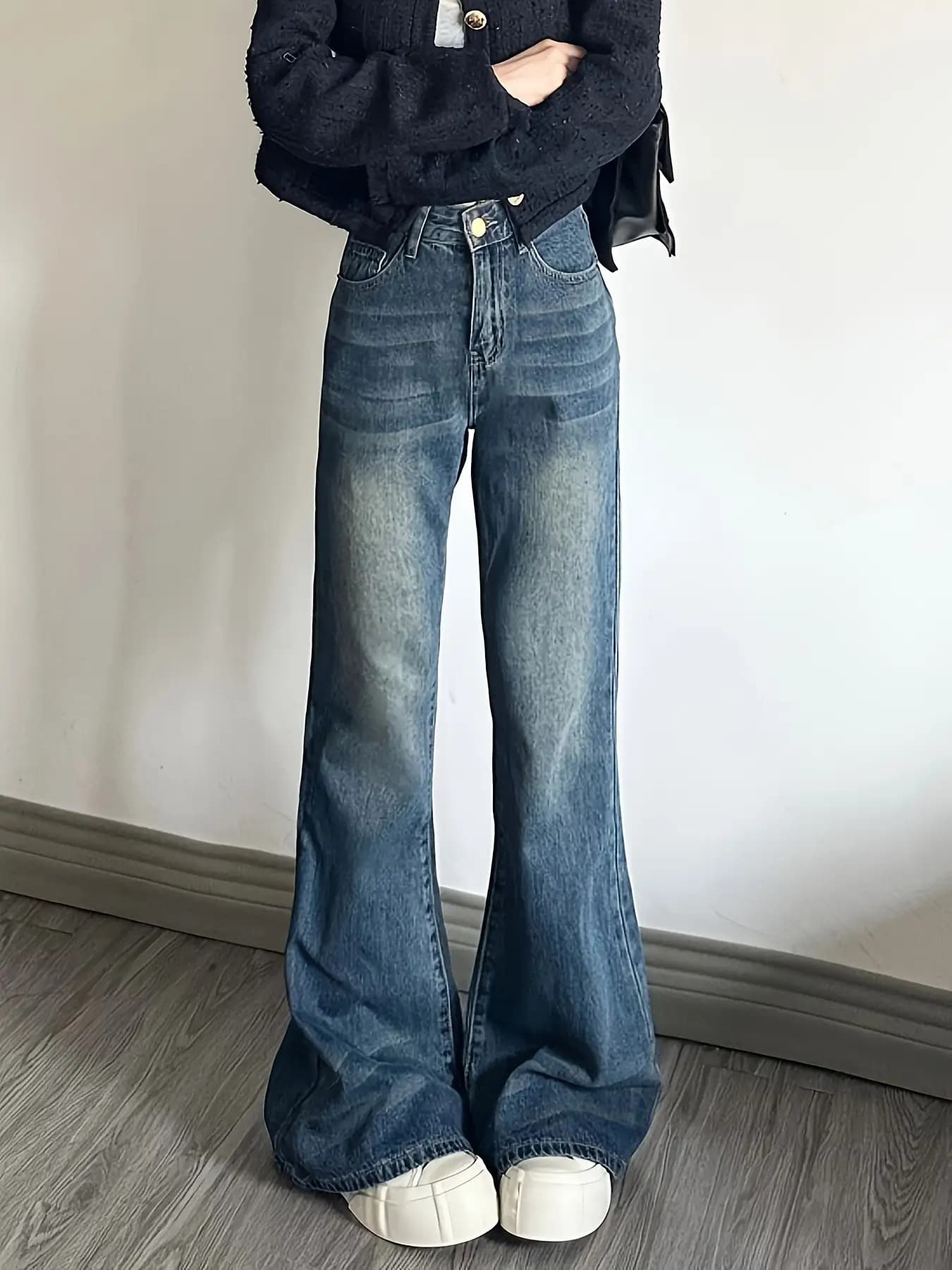 【全店30％OFF引き換え証があり】【美脚成り行き】ジーンズ レディース デニム 御機嫌酉の方角 ブーツとり捨てる 広広としたズボン下 ジーパン ズボン ボトムス ロングズボン下 引っ切り無い バギーパンツ ヴィンテージ風 ユーズド産業 ウォッシュ産業 アメカジ ストリー