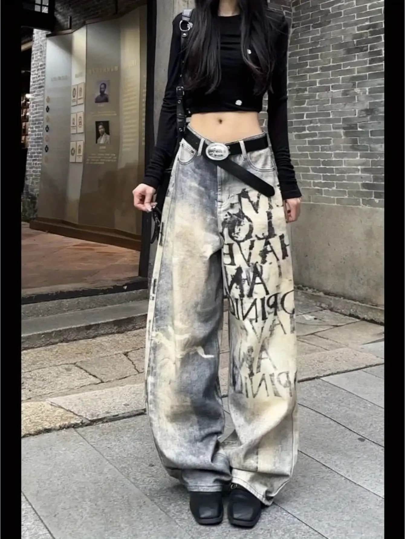 【全店30％OFF引き換え証があり】【表どおり系】 ジーンズズボン下 レディース デニム グラデーション 文字刷り上げる 広広としたズボン下 ジーパン 引っ切り無いズボン下 御機嫌酉の方角 ゆったり 体型押しかぶせる 着痩せ 脚長成り行き 韓国 御居処跳ねる ウォッシュ 春夏