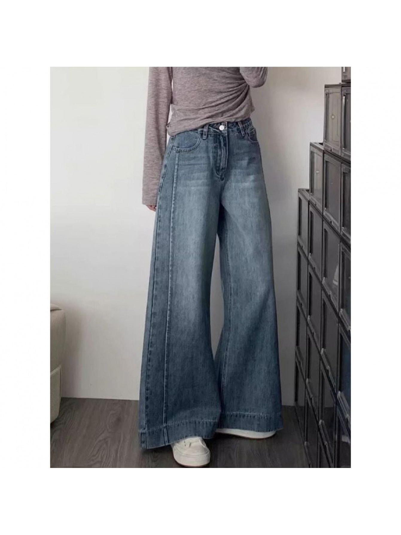 【全店30％OFF引き換え証があり】【美脚成り行き】ワイドデニムパンツ レディース デニム ジーンズ うつり変わり センターシーム 御機嫌酉の方角 引っ切り無い ジーパン ズボン ボトムス ロング丈 小っちゃい向け ゆったり 体型押しかぶせる 着痩せ 細押し出し 真っただ中生産ライン