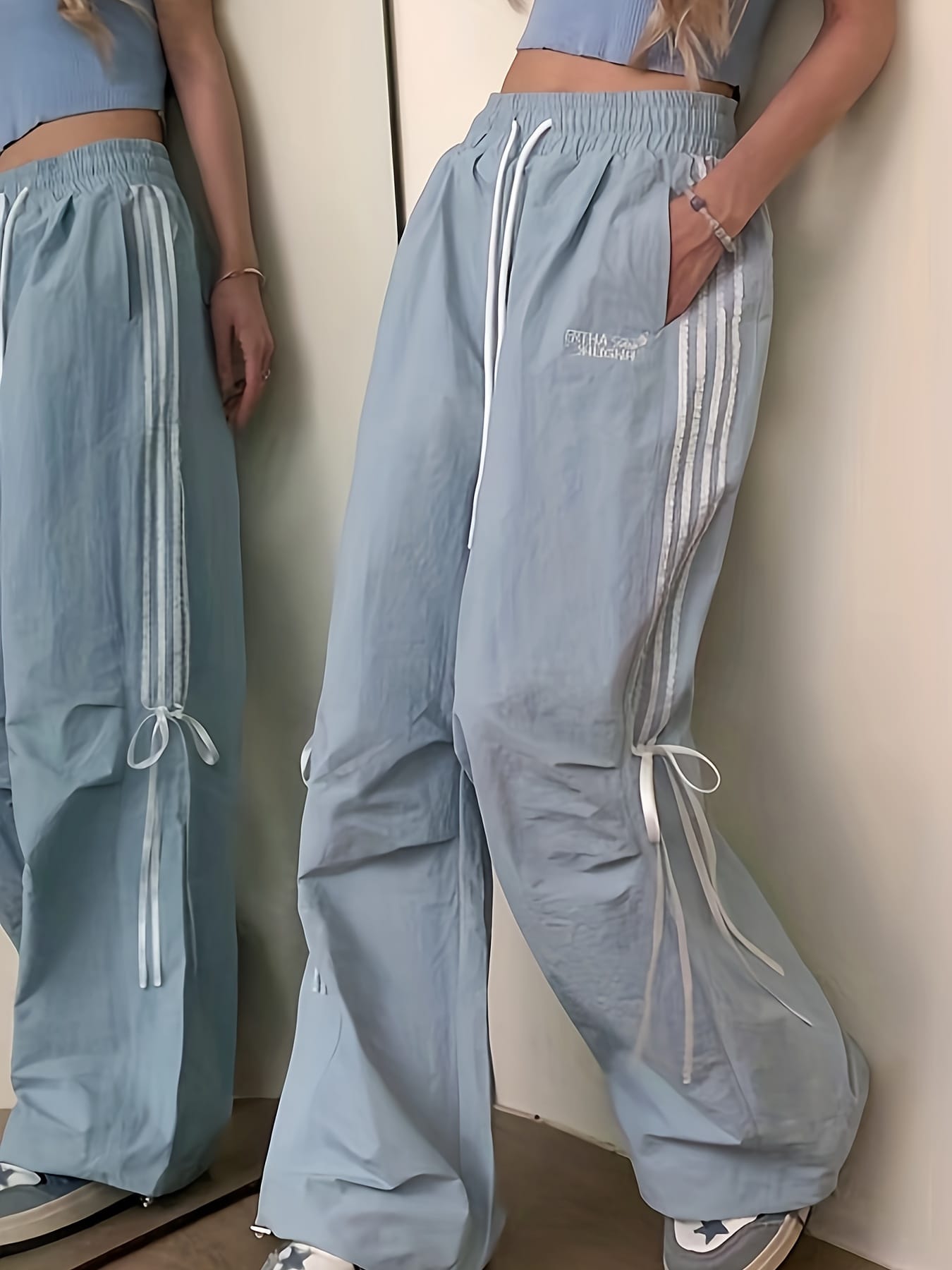 【全店30％OFF引き換え証】【シュロの葉青写真】広広としたズボン下 レディース 片方生産ライン 落下傘ズボン下 カーゴパンツ ズボン ボトムス ロング 細工物ズボン下 表どおり 心地よい スポーティー シャカシャカ 酉の方角天然ゴム ドロ同盟罷工 体型押しかぶせる 着