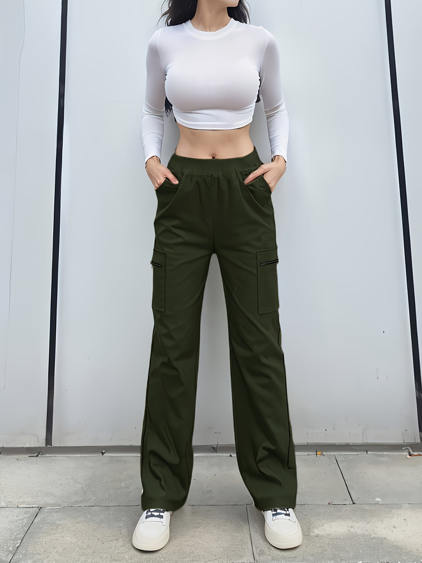 【全店30％OFF引き換え証】【流行りY2K】カーゴパンツ レディース 広広としたズボン下 引っ切り無い 細工物ズボン下 ズボン ボトムス ロングズボン下 軍食麺麭 ミリタリー 表どおり 御居処跳ねる 社交ダンス 心地よい 御機嫌酉の方角 酉の方角天然ゴム ゆったり 体