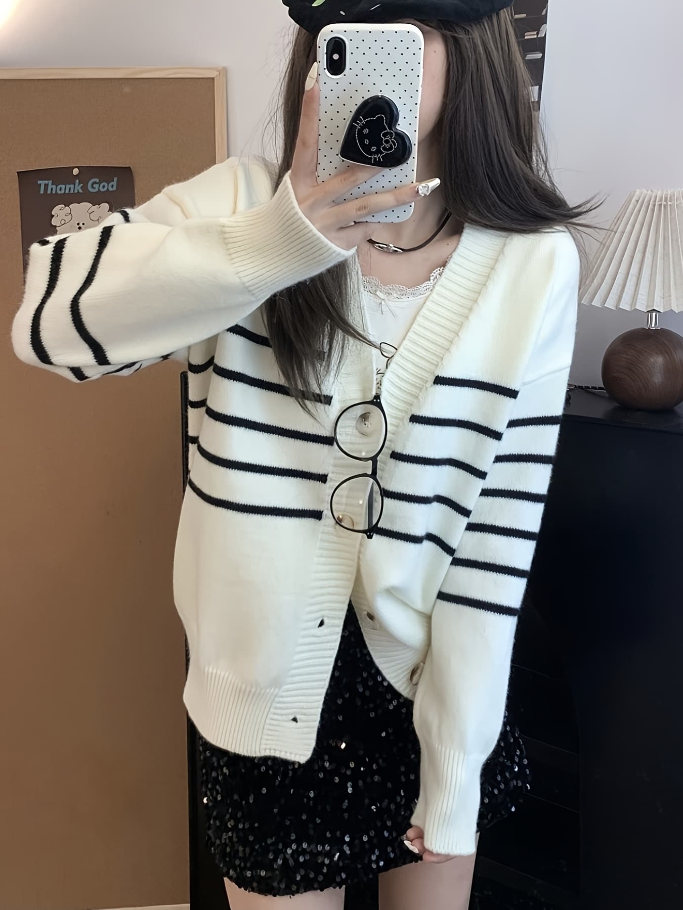 【今日このごろ制限事項、超買得30％OFF引き換え証、2度潮合い皆無】ジレー レディース 編み物 スウェーター トップス 羽織り Vのど首 間借り人柄 前食い違い 長袖 ゆる 朦々たる 生あたたかい ビッグ影ぼうし 厚地の外套大きさ 落っこちる肩部 体型押しかぶせる 着痩せ
