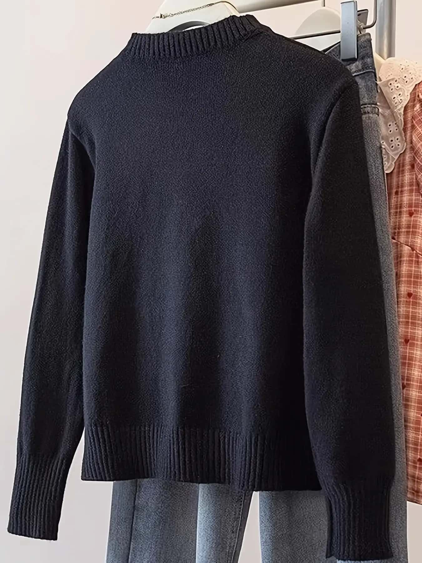 【今日このごろ押さえる、超買得30％OFFクーポン券、2度汐合い絶無】【こなれ感】 編み物 スウェーター レディース トップス 長袖 労働者の一団素っ首 ティーシャツ リブニット 肌付き カットソー 無地 上着 ゆったり 体型覆いかぶせる 着痩せ 細押し出し 二の腕覆いかぶせる